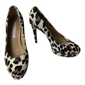 Diane Von Furstenberg Animal Print Heels